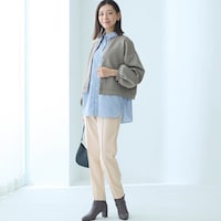 モデル身長172cm／M・股下66cm※写真は撮影用のため股下+6cmになります。