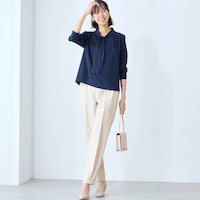 モデル身長169cm／M・股下66cm ※写真は撮影用のため股下+6cmになります。