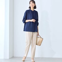モデル身長169cm／M・股下66cm ※写真は撮影用のため股下+6cmになります。