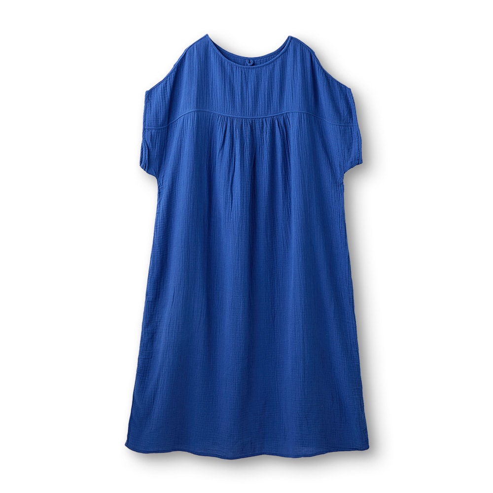 湯上りに着たいそのまま寝られるガーゼワンピース｜通販のベルメゾンネット