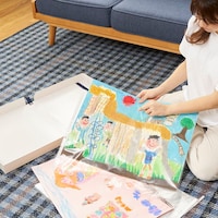 画用紙・賞状・書道半紙・作文などの整理に便利なクリアポケット