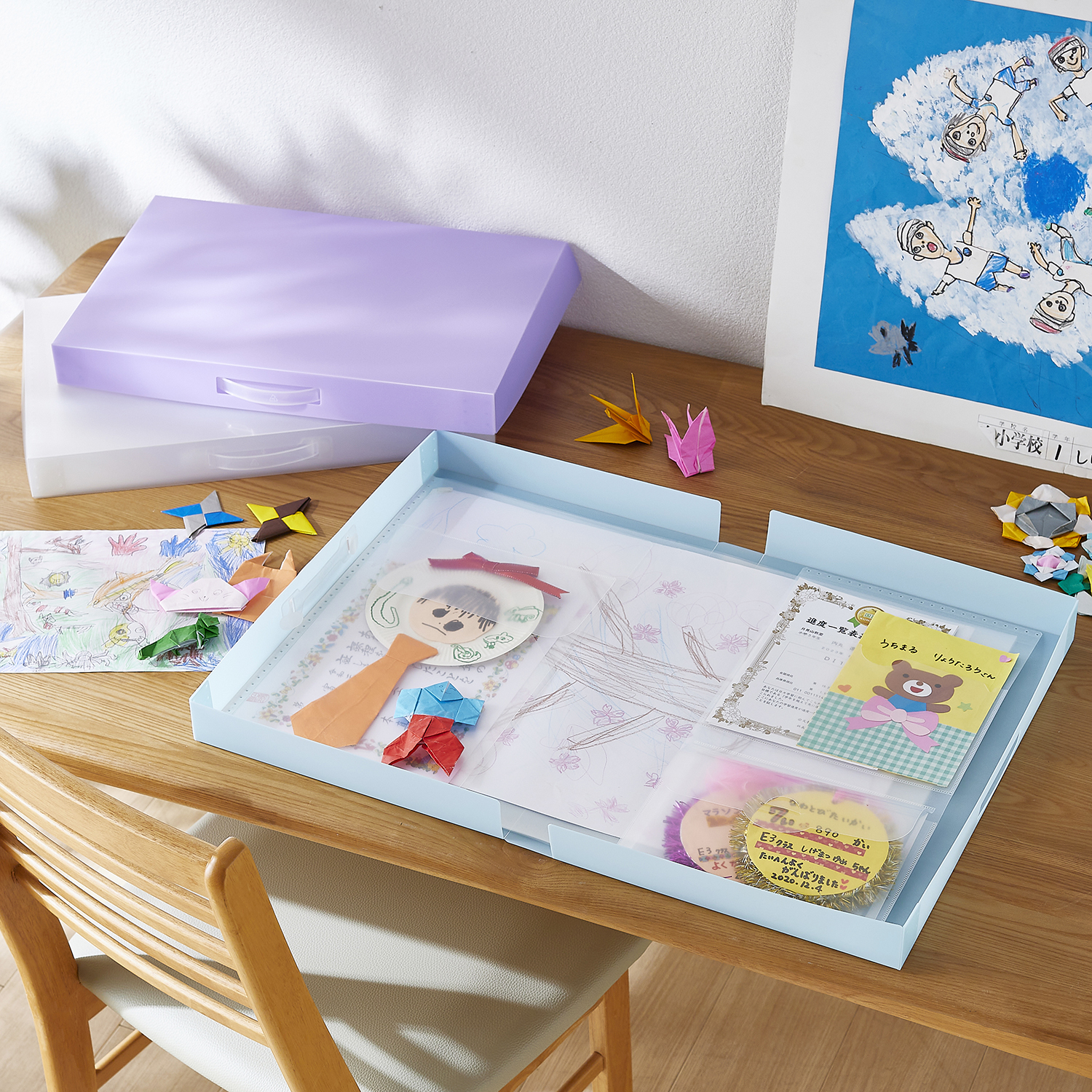 【ベルメゾン】子供の作品たちをスッキリ収納!作品収納ファイル 【ベルメゾン】子供の作品たちをスッキリ収納!作品収納ファイル