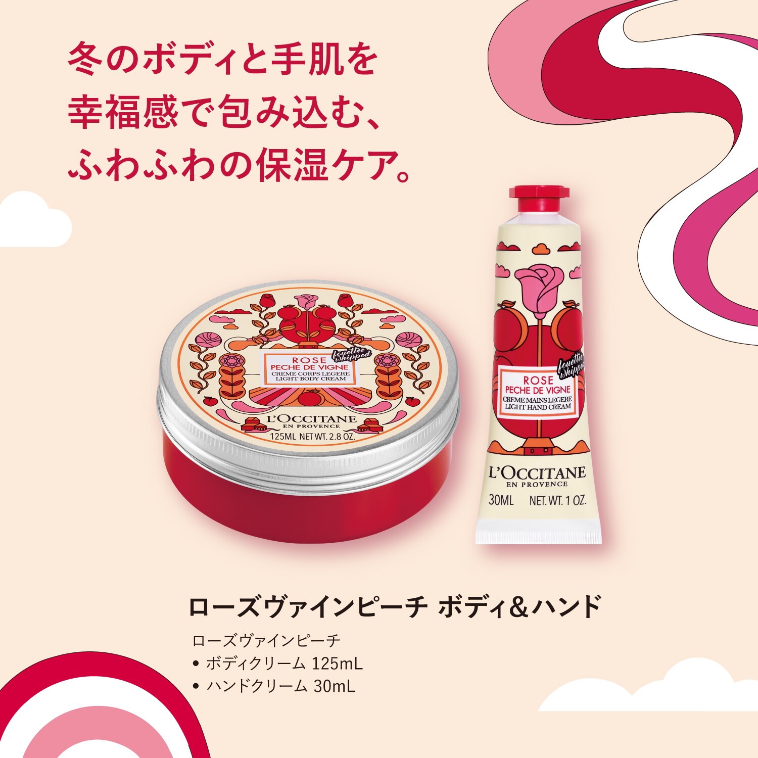 ロクシタン L'OCCITANE ローズ ハンドクリーム 30mL 保湿 手