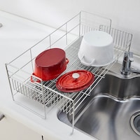 耐荷重量がしっかりあるので鋳物鍋なども乾かしやすい