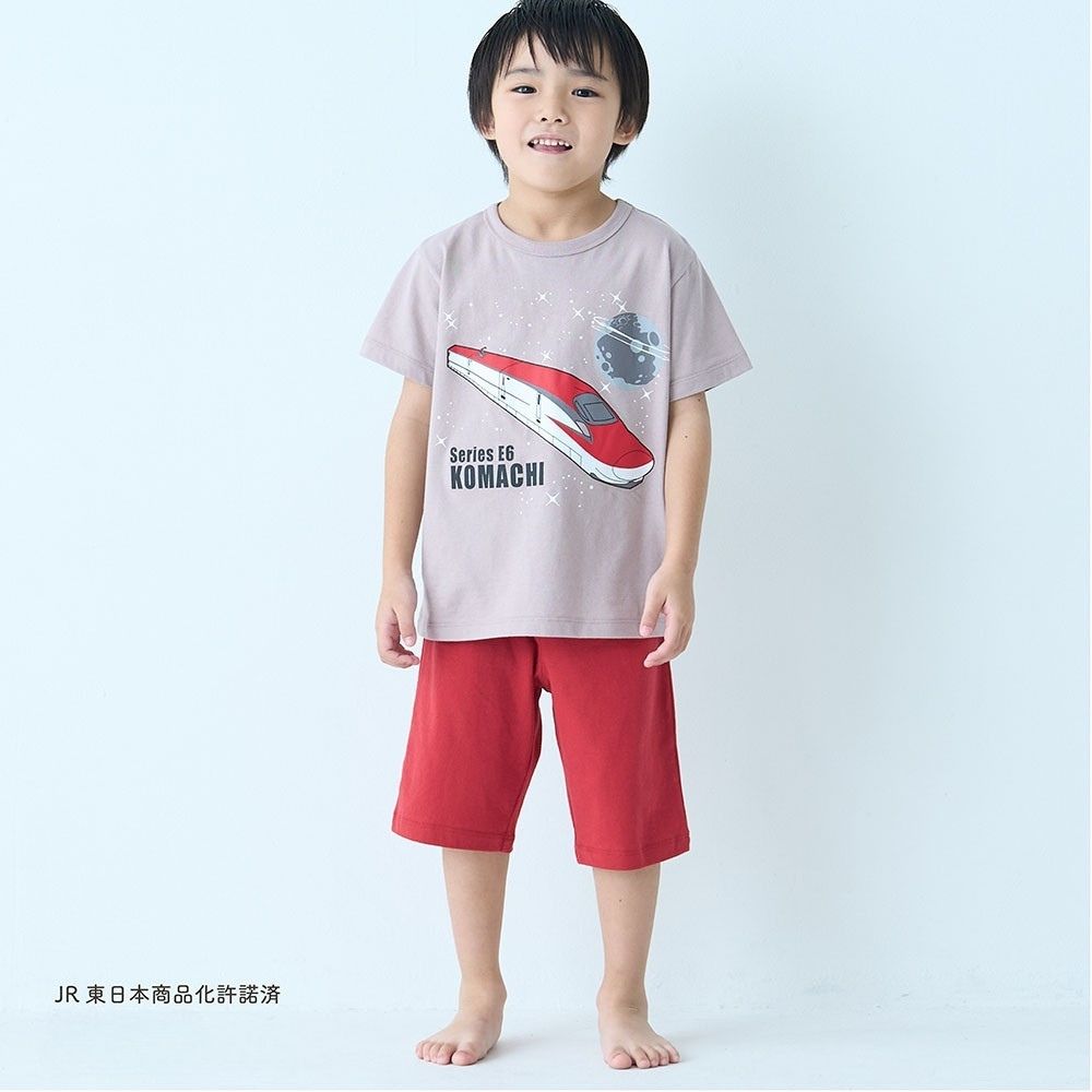 【新柄登場】 薄くて涼しい蓄光半袖パジャマ 「新幹線シリーズ」