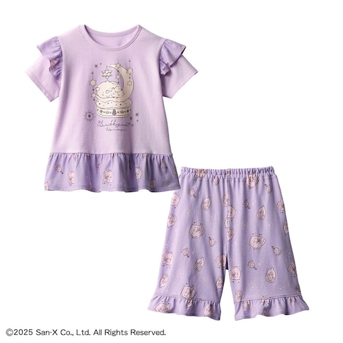 薄くて涼しいフリルパジャマ 「すみっコぐらし」