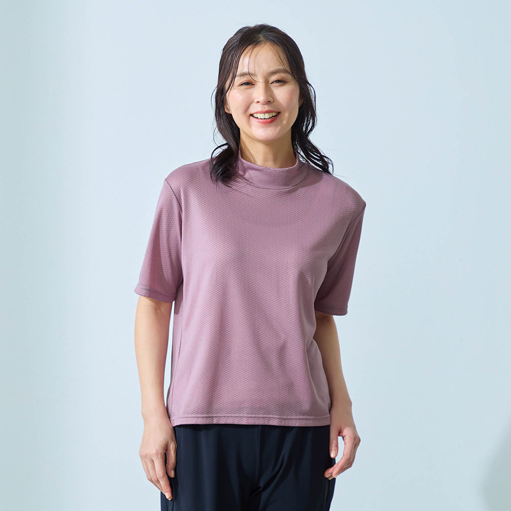 ドライ半袖ハイネックTシャツ(ビースピックス/bspix) ドライ半袖ハイネックTシャツ(ビースピックス/bspix)