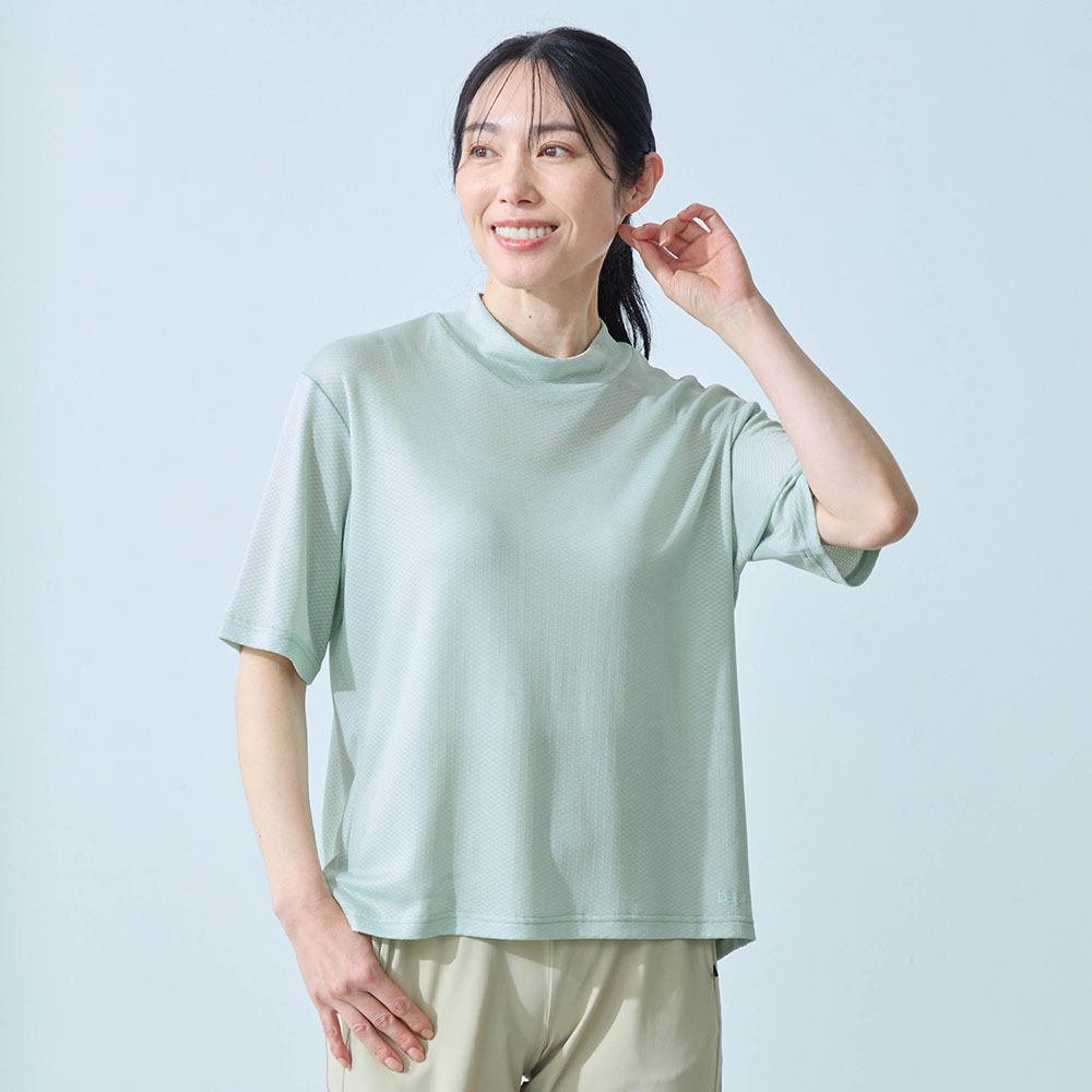 ドライ半袖ハイネックTシャツ(ビースピックス/bspix) ドライ半袖ハイネックTシャツ(ビースピックス/bspix)