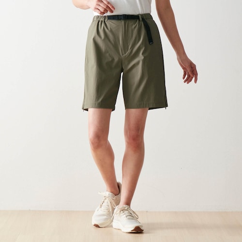 ベルト付きアクティブハーフパンツ