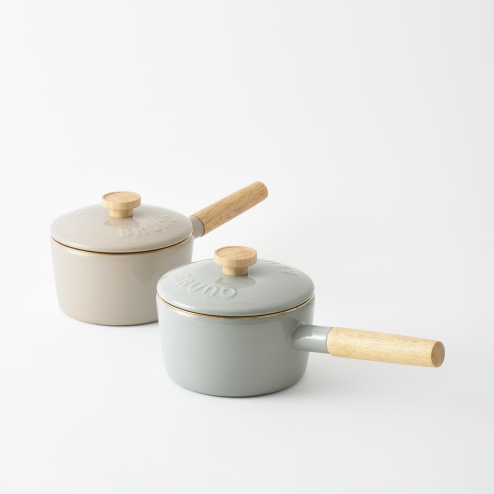 【ブルーノ/BRUNO】ホーロー片手鍋 【IH/ガス火対応】