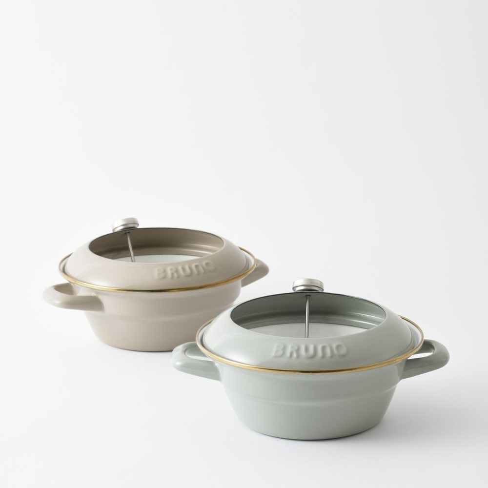 【ブルーノ/BRUNO】ホーローてんぷら鍋 【IH/ガス火対応】