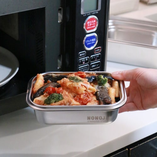 電子レンジも使えるステンレス保存容器 ＜S/M/L＞【食洗機対応】