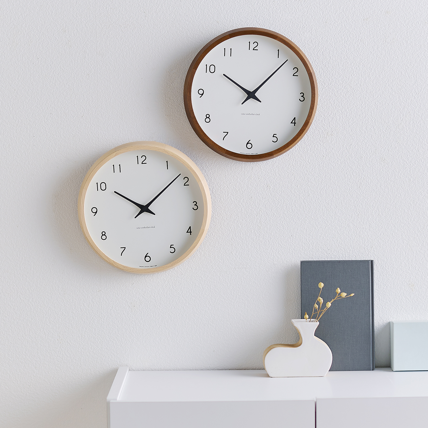 【レムノス/Lemnos】ブナ材オイル塗装で仕上げたナチュラルな時計 「カンパーニュ」 【レムノス/Lemnos】ブナ材オイル塗装で仕上げたナチュラルな時計 「カンパーニュ」