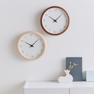 【レムノス/Lemnos】ブナ材オイル塗装で仕上げたナチュラルな時計 「カンパーニュ」