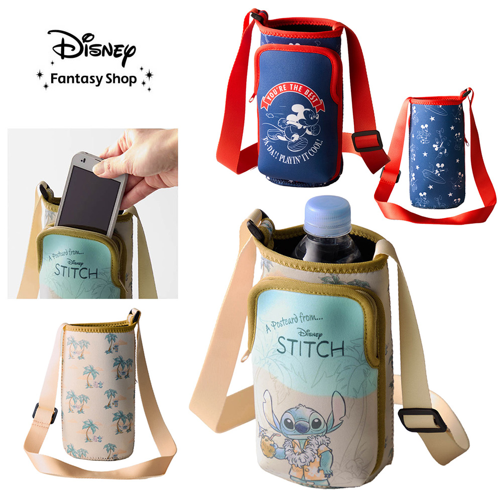 【ディズニー/Disney】スマートフォン収納ポケット付きペットボトルホルダー(選べるキャラクター) 【ディズニー/Disney】スマートフォン収納ポケット付きペットボトルホルダー(選べるキャラクター)