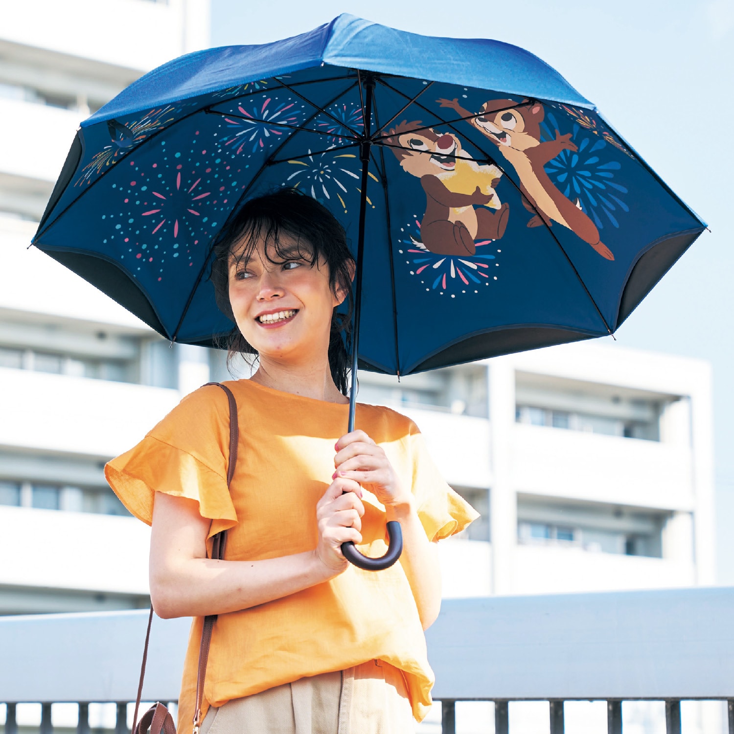 １級遮光生地使用の２枚張り晴雨兼用傘「チップ＆デール」(ディズニー/Disney)｜通販のベルメゾンネット