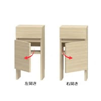 幅30~55cmの扉は右置き用・左置き用から選べます／配線キャビネット