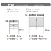 配線キャビネット(幅1cmピッチサイズオーダー)