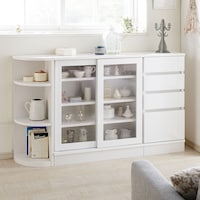 エンドコーナー（奥行30cm）、ポリカ戸（幅80×奥行30cm）、チェスト（奥行30cm）