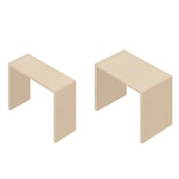 奥行きサイズイメージ／ライトナチュラル