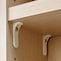本体の強度と棚板の耐荷重を高めるフリーストップ棚受け。/ライトナチュラル