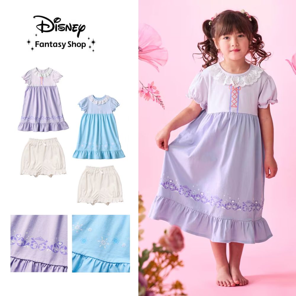 【ディズニー/Disney】バルーンパンツ付きドレスパジャマ(選べるキャラクター) 【ディズニー/Disney】バルーンパンツ付きドレスパジャマ(選べるキャラクター)