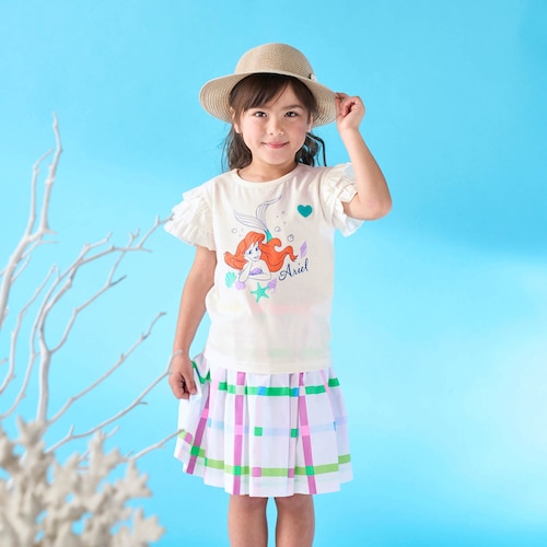 名札ココ肩３段フリルＴシャツ（選べるキャラクター）（ディズニー/Disney）