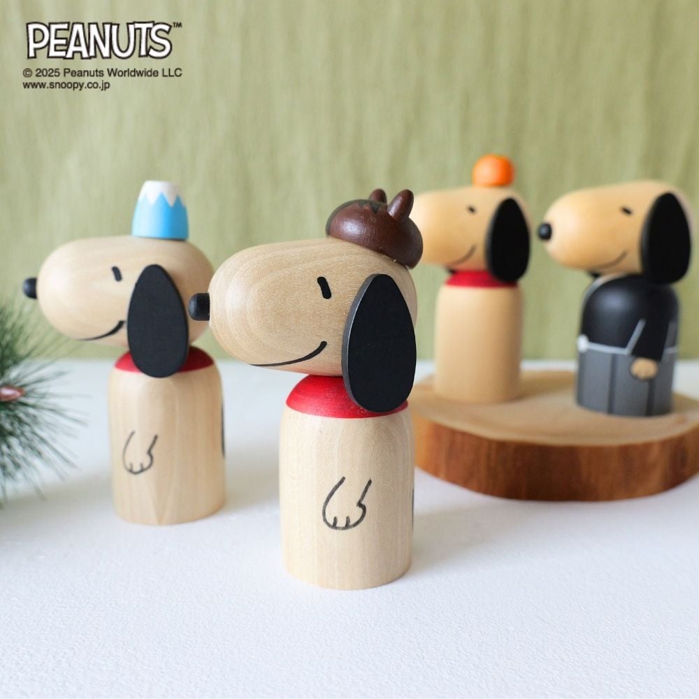 東北の職人と作ったこけし「スヌーピー」(ピーナッツ/PEANUTS)｜通販の