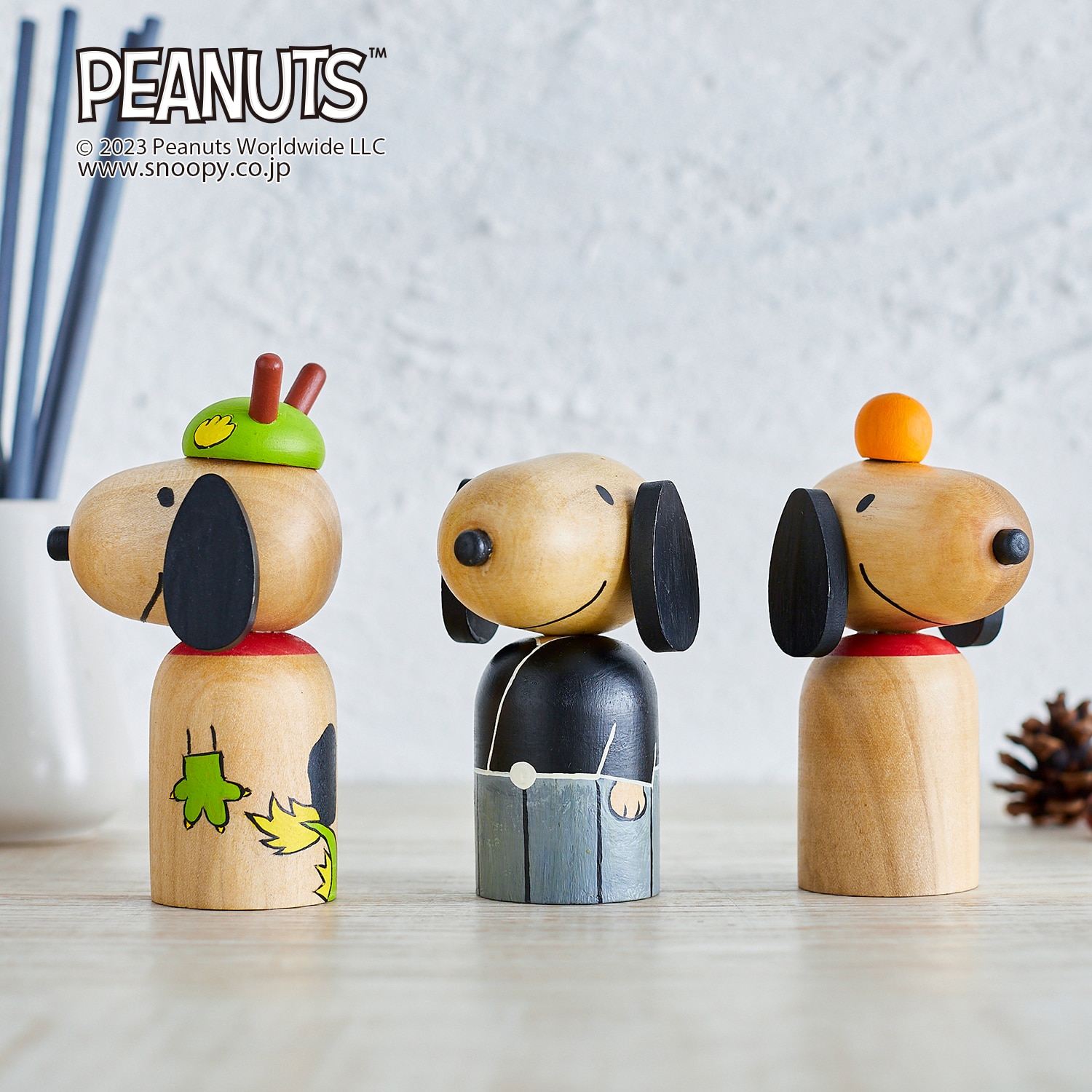 東北の職人と作ったこけし「スヌーピー」(ピーナッツ/PEANUTS)｜通販の