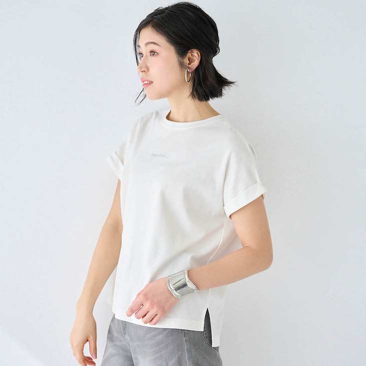 【新色追加】 汗ジミが目立ちにくいロゴプリントカットソー