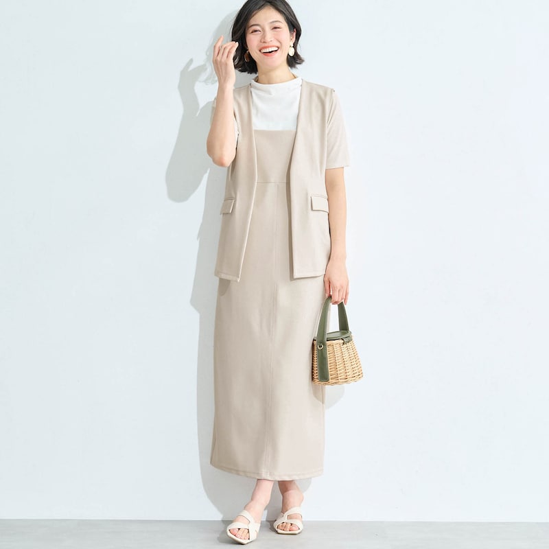 モデル身長168cm／M・身丈118cm　※写真は撮影用のため、身丈+9cmになります。