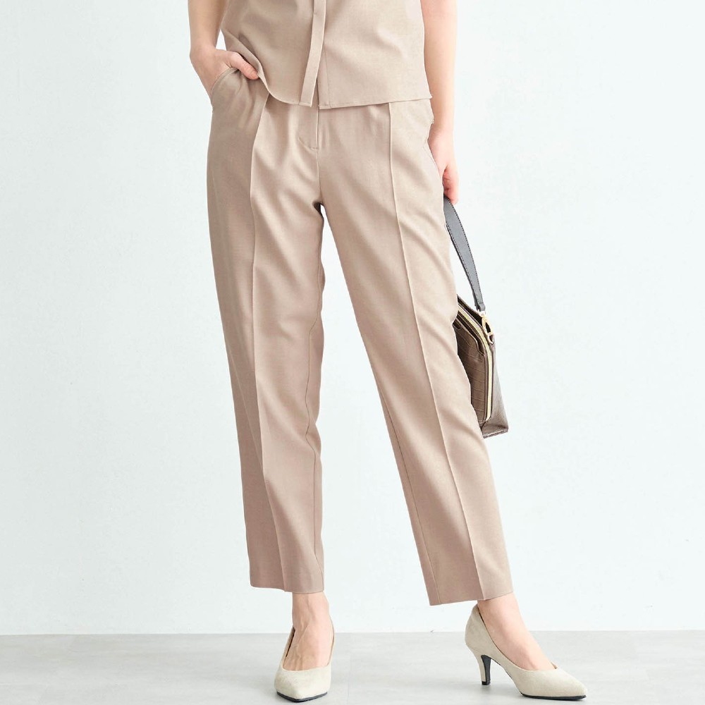 【エスエヌ バイ スタイルノート/SN by StyleNote】ナチュラルライクラウンドパンツ 【エスエヌ バイ スタイルノート/SN by StyleNote】ナチュラルライクラウンドパンツ