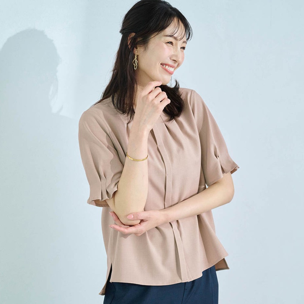 【スタイルノート/StyleNote】ナチュラルライクタック使いブラウス