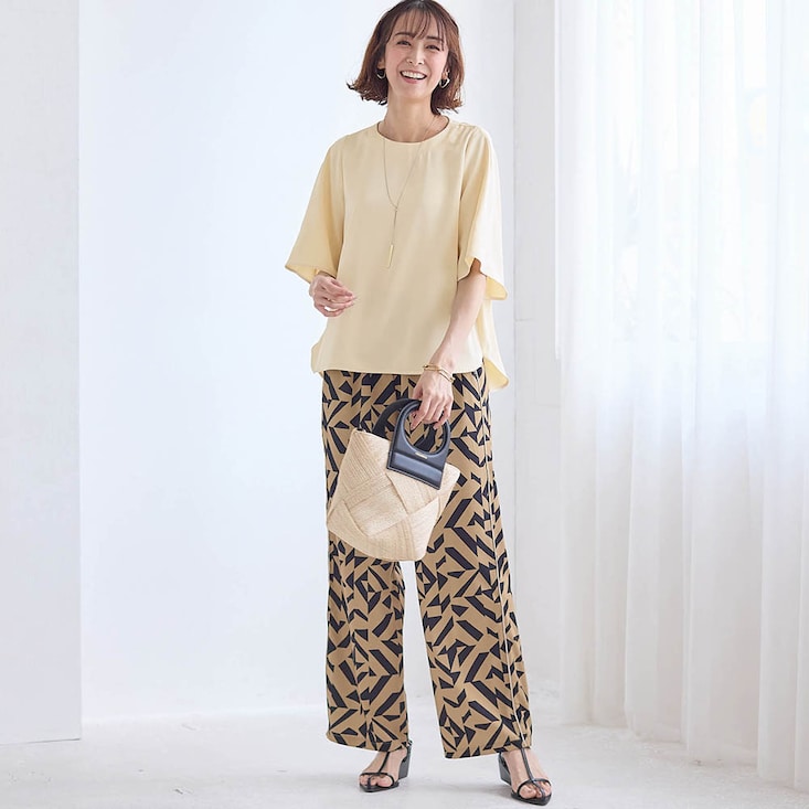 Tシャツ感覚で着られるシンプルブラウス スタイルノート/StyleNote