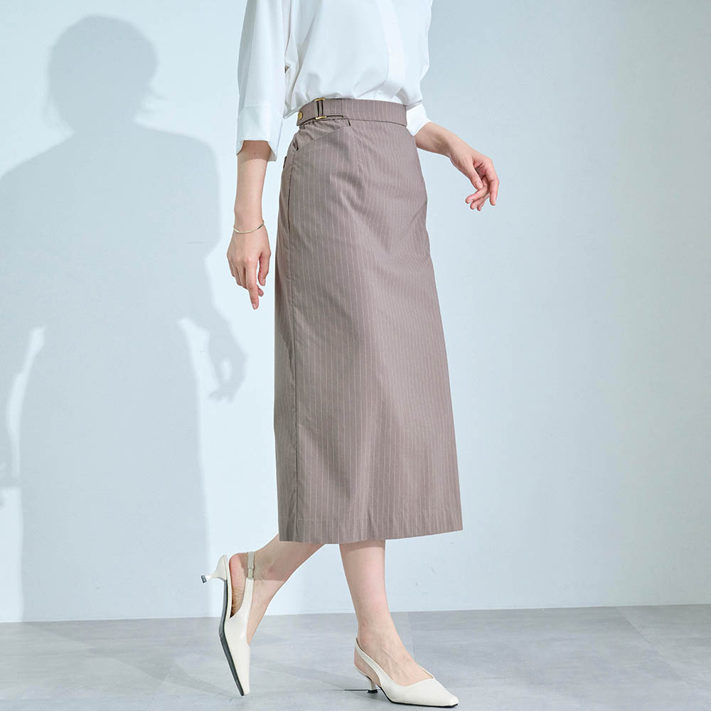 【座(THE)パンツ】夏のリネン混 座(THE)スカート【接触冷感】