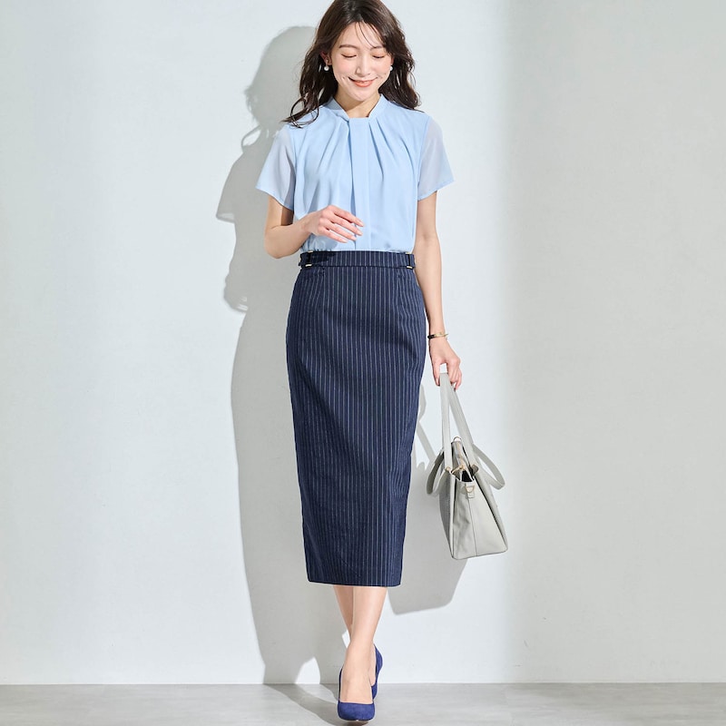 モデル身長170cm／M・総丈75cm　※写真は撮影用のため、総丈+6cmになります。