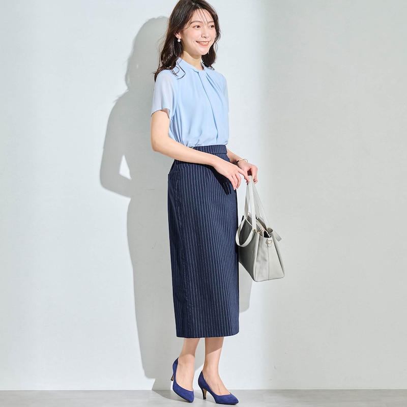 モデル身長170cm／M・総丈75cm　※写真は撮影用のため、総丈+6cmになります。