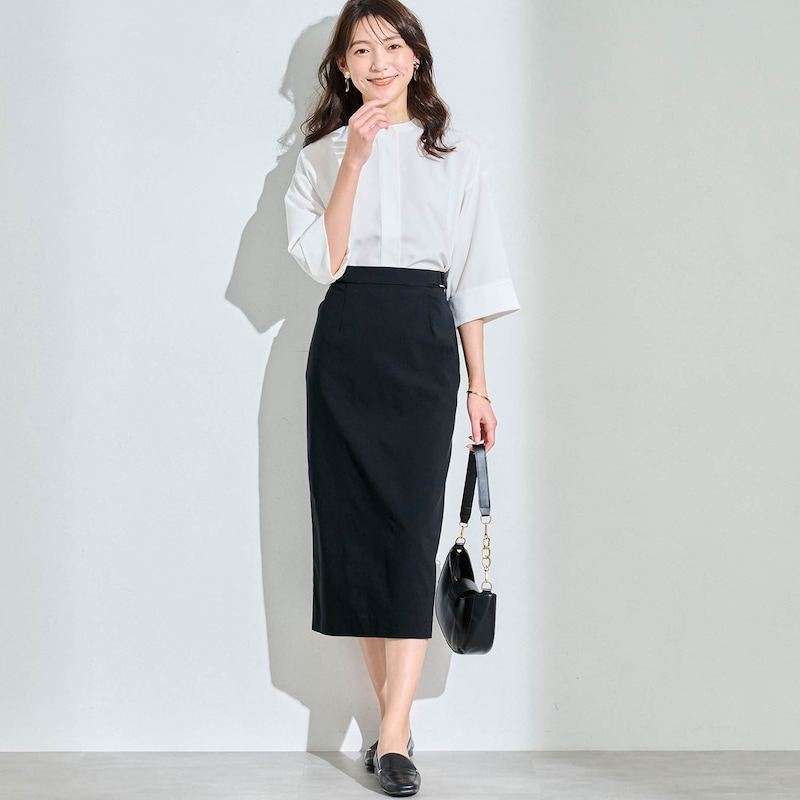 モデル身長170cm／M・総丈75cm　※写真は撮影用のため、総丈+6cmになります。