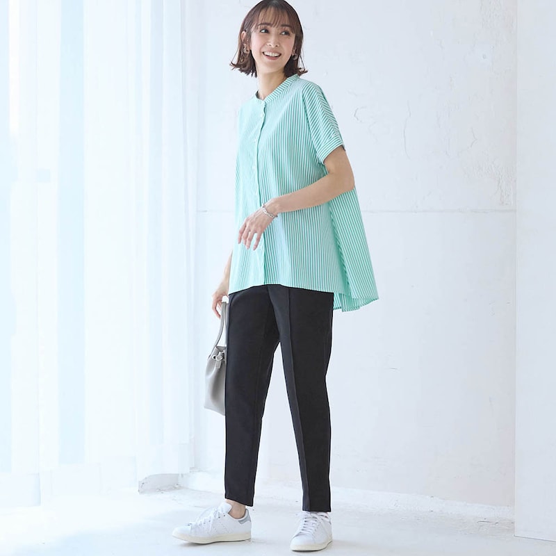 モデル身長169cm／M・股下66cm　※写真は撮影用のため股下+6cmになります。