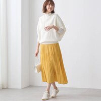 モデル身長169cm／M　※写真は撮影用のため、総丈+6cmになります。