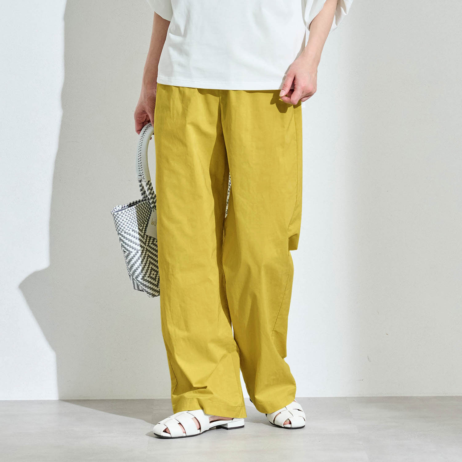 【サラリスト/Salalist】肌側綿素材のイージーワイドパンツ【吸水速乾】 【プチ・トールサイズあり】 【サラリスト/Salalist】肌側綿素材のイージーワイドパンツ【吸水速乾】 【プチ・トールサイズあり】