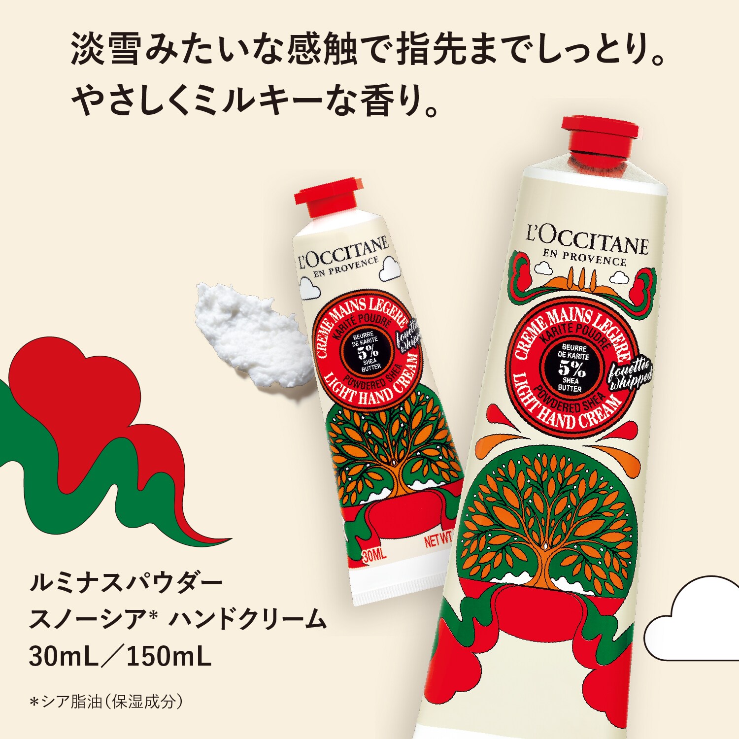 ルミナスパウダー スノーシアハンドクリーム(ロクシタン/L'OCCITANE