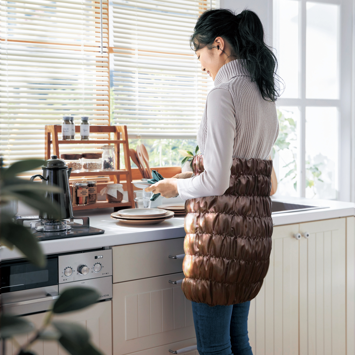 【ベルメゾン】オーラ岩盤腹巻ウォーマー極