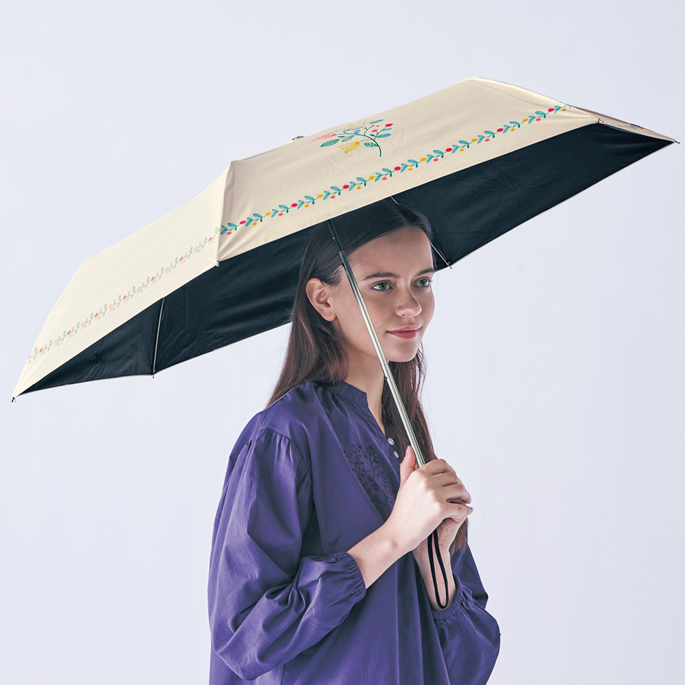 【ミニラボ/mini labo】1級遮光晴雨兼用折りたたみ傘 「ミニラボ」