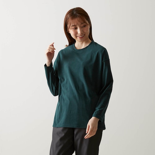スライミー起毛スムース長袖Ｔシャツ