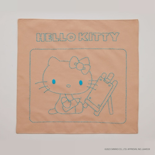 【手作りキット】 刺し子のフリークロス「ハローキティ」