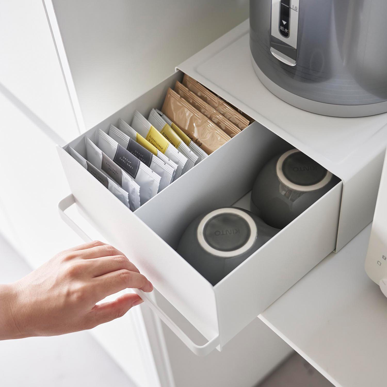 引出し付きキッチン家電下収納ラック(タワー/tower) 引出し付きキッチン家電下収納ラック(タワー/tower)