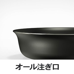 フライパンはオール注ぎ口