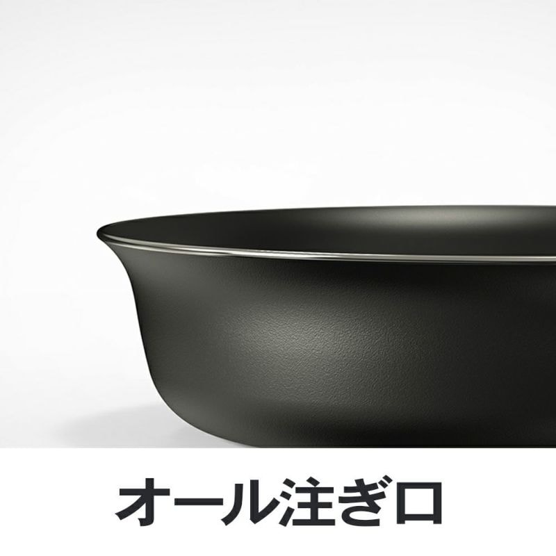 フライパンはオール注ぎ口