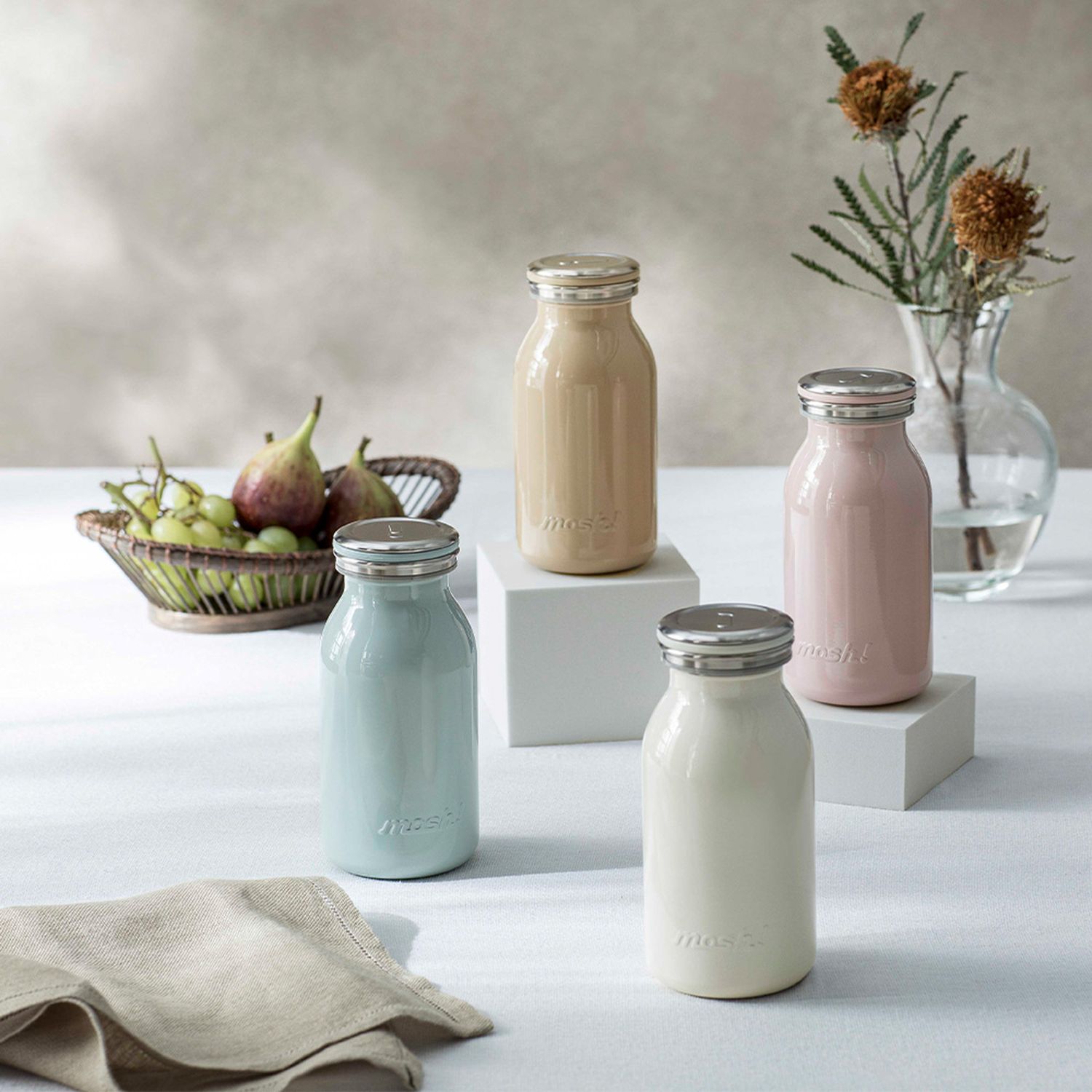 【モッシュ/mosh!】真空二重構造のステンレスボトル 【保冷/保温】